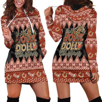 Howdy Christmas Hoodie Dress Have a Holly Jolly Christmas - Wonder Print Shop