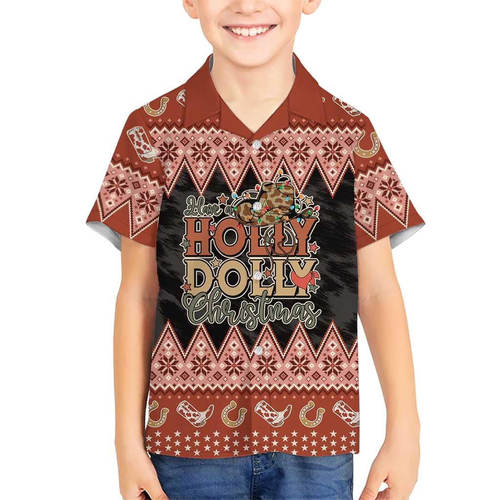 Howdy Christmas Kid Hawaiian Shirt Have a Holly Jolly Christmas - Wonder Print Shop