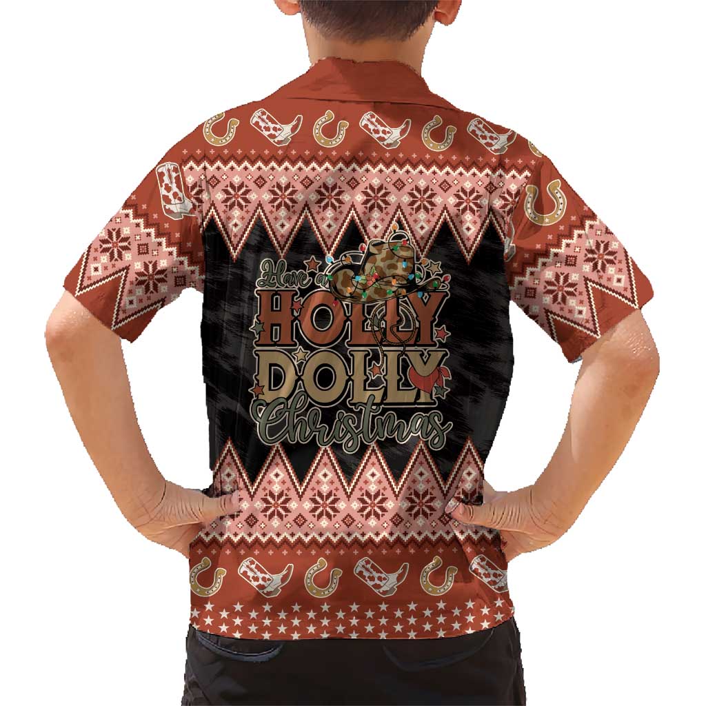 Howdy Christmas Kid Hawaiian Shirt Have a Holly Jolly Christmas - Wonder Print Shop