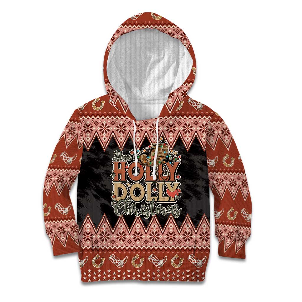 Howdy Christmas Kid Hoodie Have a Holly Jolly Christmas - Wonder Print Shop