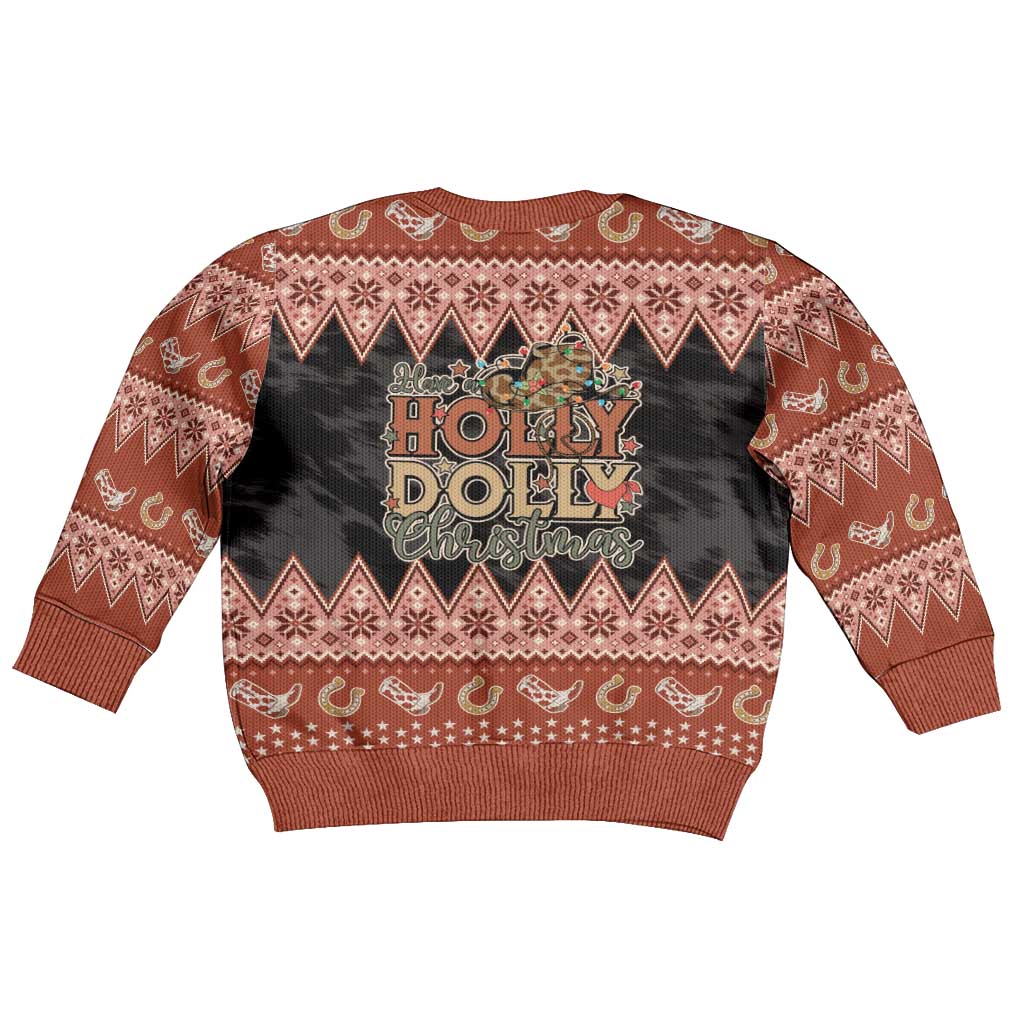 Howdy Christmas Kid Ugly Christmas Sweater Have a Holly Jolly Christmas - Wonder Print Shop