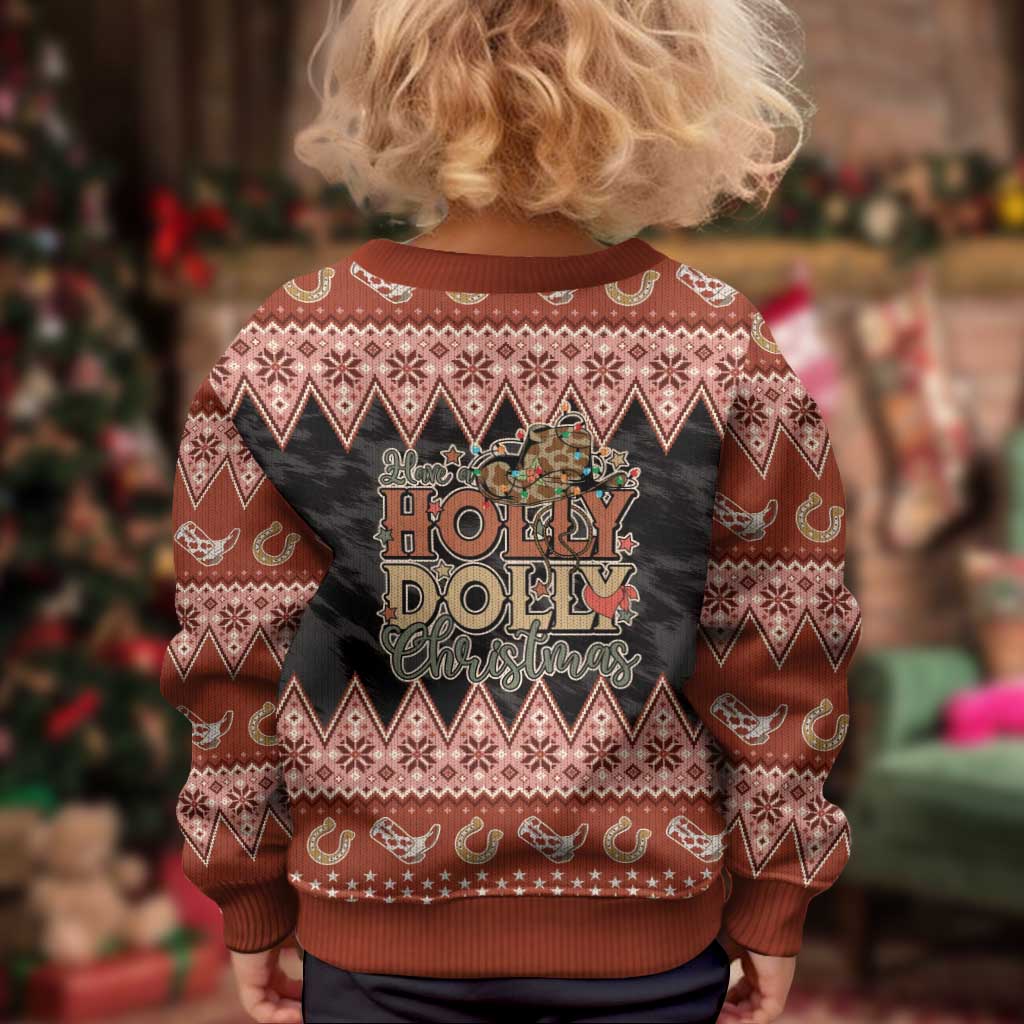 Howdy Christmas Kid Ugly Christmas Sweater Have a Holly Jolly Christmas - Wonder Print Shop