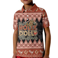 Howdy Christmas Kid Polo Shirt Have a Holly Jolly Christmas - Wonder Print Shop