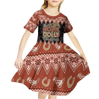 Howdy Christmas Kid Short Sleeve Dress Have a Holly Jolly Christmas - Wonder Print Shop