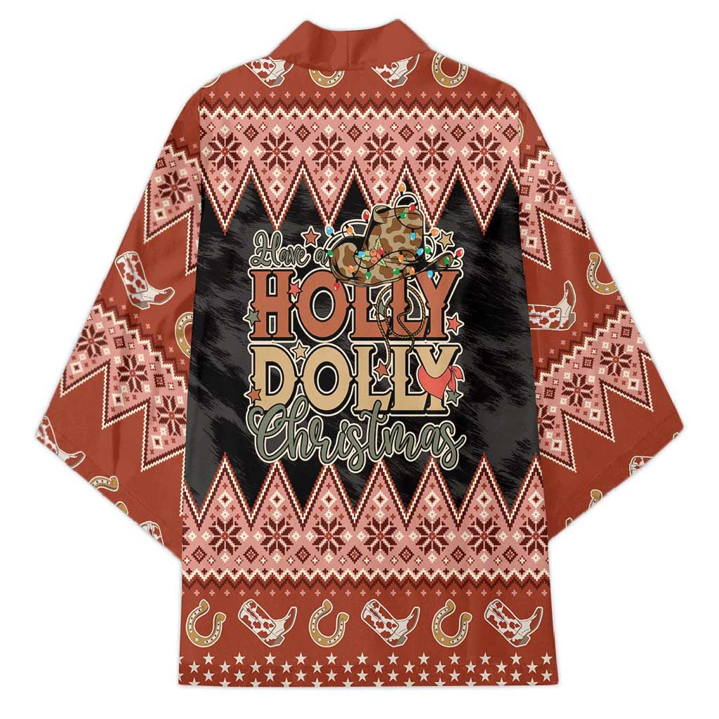Howdy Christmas Kimono Have a Holly Jolly Christmas - Wonder Print Shop