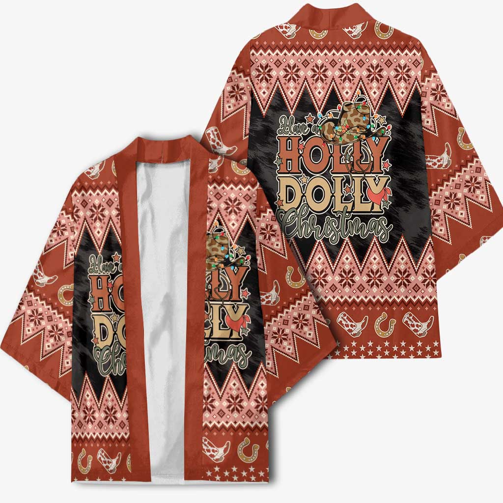 Howdy Christmas Kimono Have a Holly Jolly Christmas - Wonder Print Shop