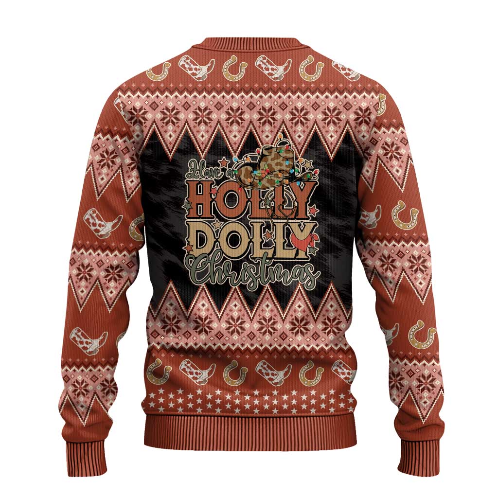 Howdy Christmas Ugly Christmas Sweater Have a Holly Jolly Christmas - Wonder Print Shop