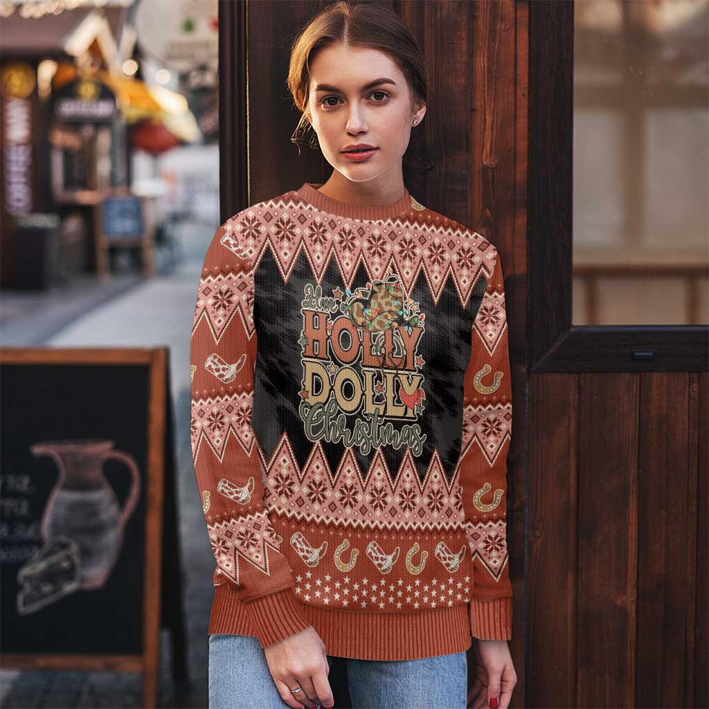 Howdy Christmas Ugly Christmas Sweater Have a Holly Jolly Christmas - Wonder Print Shop