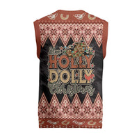 Howdy Christmas Knitted V-Neck Vest Have a Holly Jolly Christmas - Wonder Print Shop