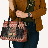 Howdy Christmas Leather Bag Have a Holly Jolly Christmas - Wonder Print Shop