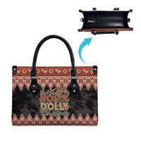 Howdy Christmas Leather Bag Have a Holly Jolly Christmas - Wonder Print Shop