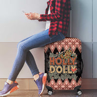 Howdy Christmas Luggage Cover Have a Holly Jolly Christmas - Wonder Print Shop