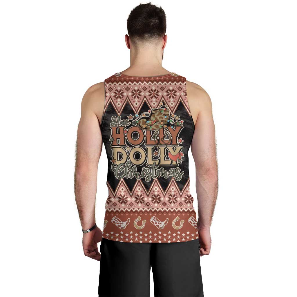 Howdy Christmas Men Tank Top Have a Holly Jolly Christmas - Wonder Print Shop