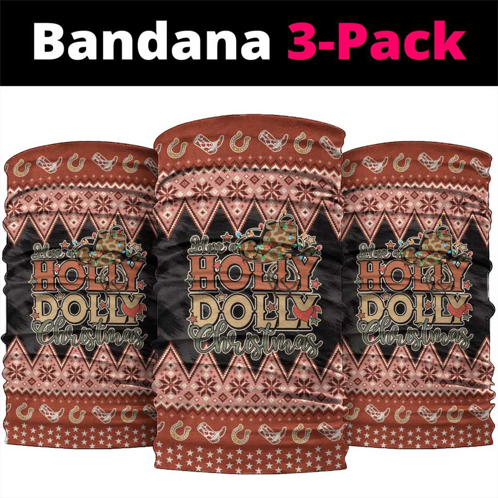 Howdy Christmas Neck Gaiter Have a Holly Jolly Christmas - Wonder Print Shop