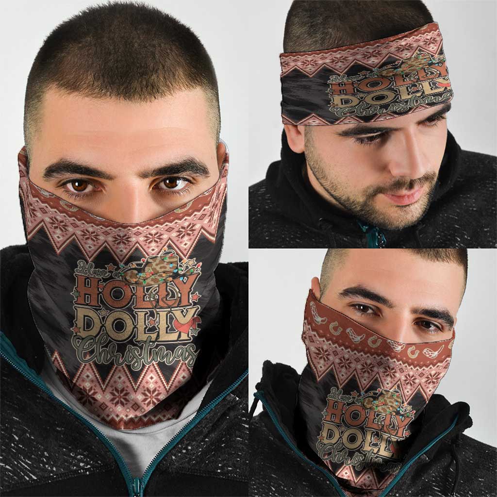 Howdy Christmas Neck Gaiter Have a Holly Jolly Christmas - Wonder Print Shop