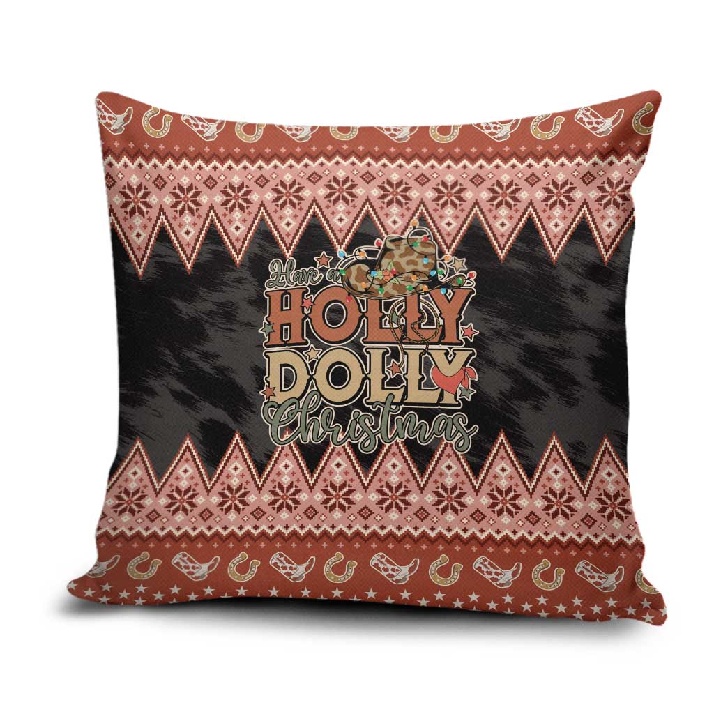Howdy Christmas Pillow Cover Have a Holly Jolly Christmas - Wonder Print Shop