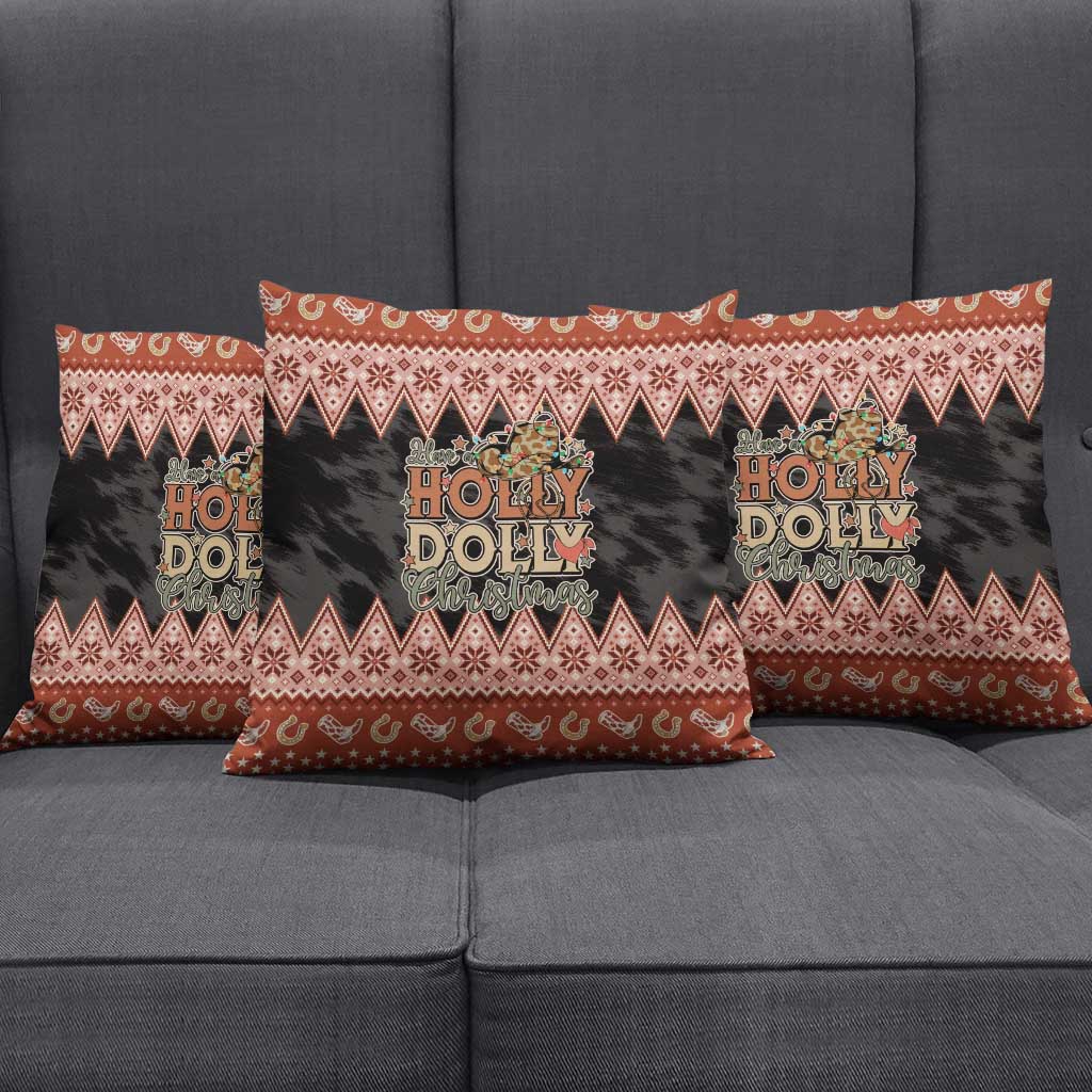 Howdy Christmas Pillow Cover Have a Holly Jolly Christmas - Wonder Print Shop