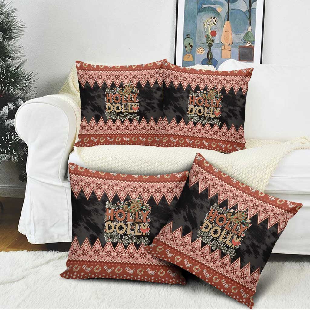Howdy Christmas Pillow Cover Have a Holly Jolly Christmas - Wonder Print Shop