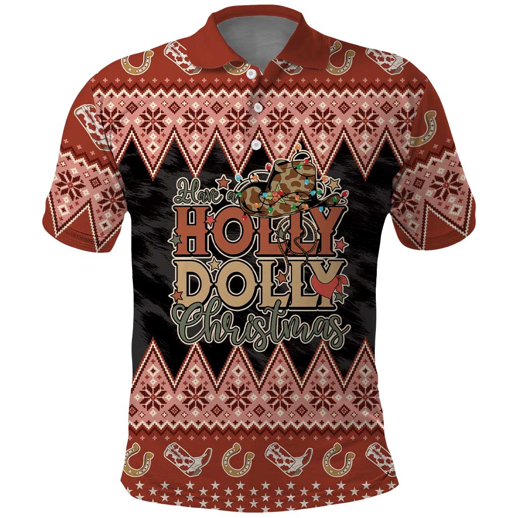 Howdy Christmas Polo Shirt Have a Holly Jolly Christmas - Wonder Print Shop