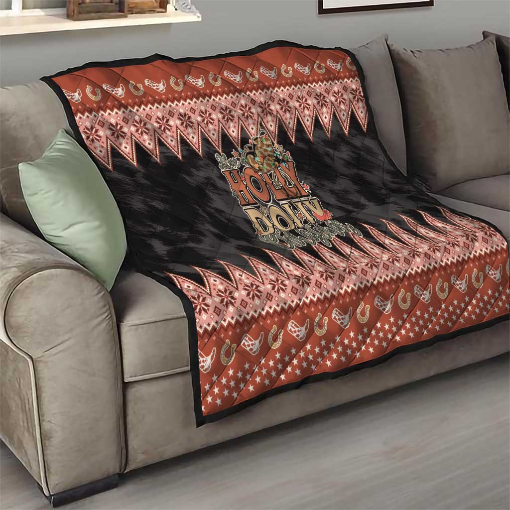 Howdy Christmas Quilt Have a Holly Jolly Christmas - Wonder Print Shop