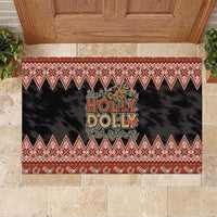 Howdy Christmas Rubber Doormat Have a Holly Jolly Christmas - Wonder Print Shop