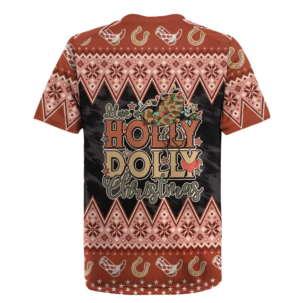 Howdy Christmas Rugby Jersey Have a Holly Jolly Christmas - Wonder Print Shop