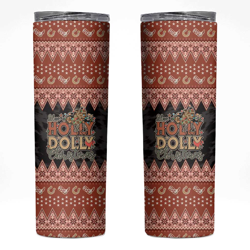 Howdy Christmas Skinny Tumbler Have a Holly Jolly Christmas - Wonder Print Shop