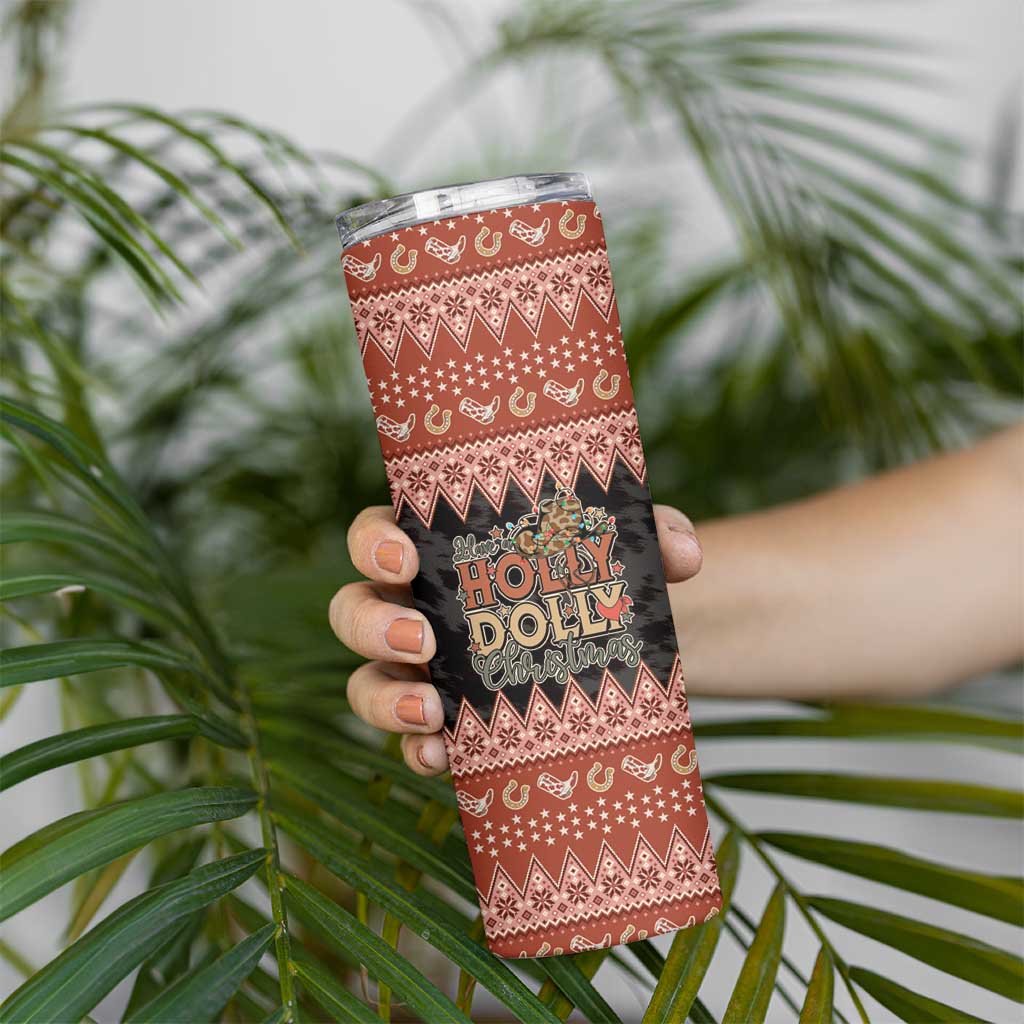Howdy Christmas Skinny Tumbler Have a Holly Jolly Christmas - Wonder Print Shop