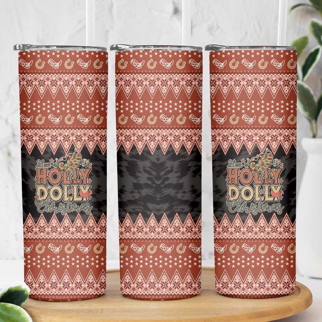 Howdy Christmas Skinny Tumbler Have a Holly Jolly Christmas - Wonder Print Shop