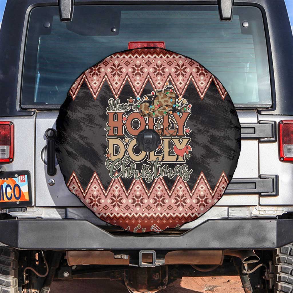 Howdy Christmas Spare Tire Cover Have a Holly Jolly Christmas - Wonder Print Shop