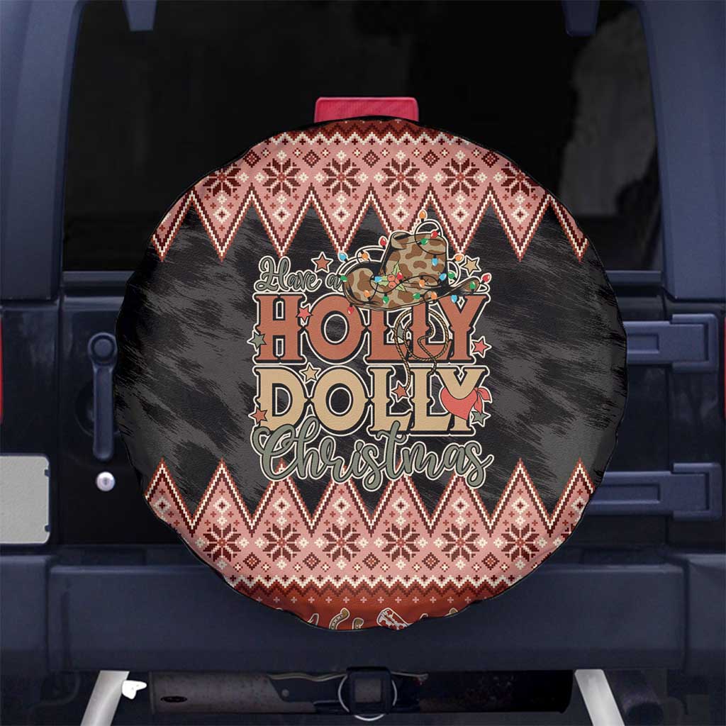 Howdy Christmas Spare Tire Cover Have a Holly Jolly Christmas - Wonder Print Shop