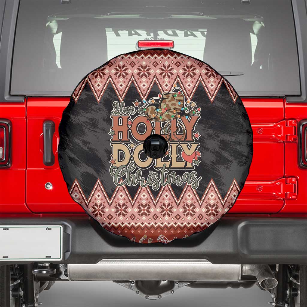 Howdy Christmas Spare Tire Cover Have a Holly Jolly Christmas - Wonder Print Shop