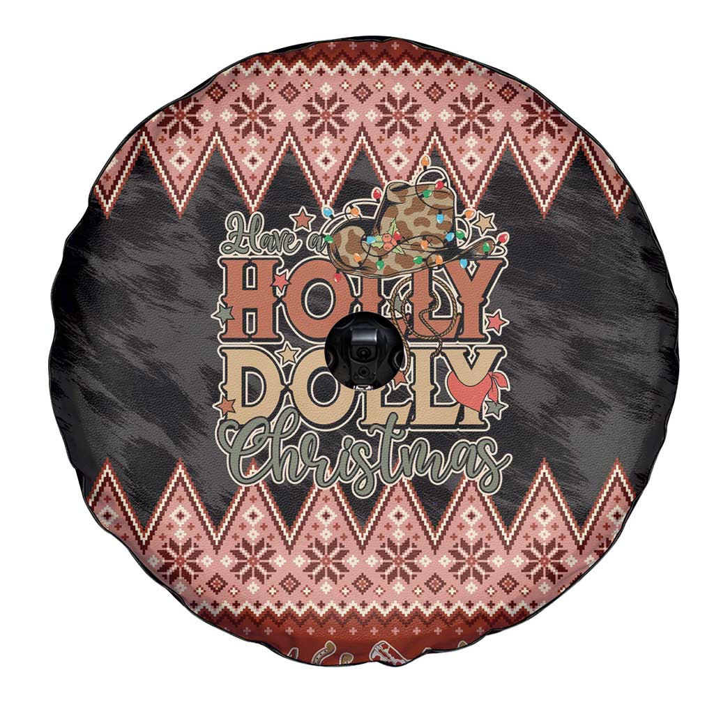 Howdy Christmas Spare Tire Cover Have a Holly Jolly Christmas - Wonder Print Shop