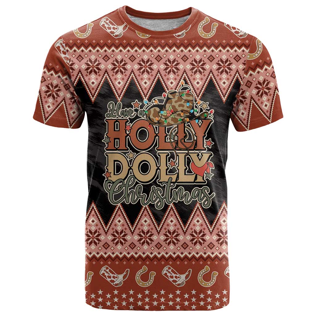 Howdy Christmas T Shirt Have a Holly Jolly Christmas - Wonder Print Shop