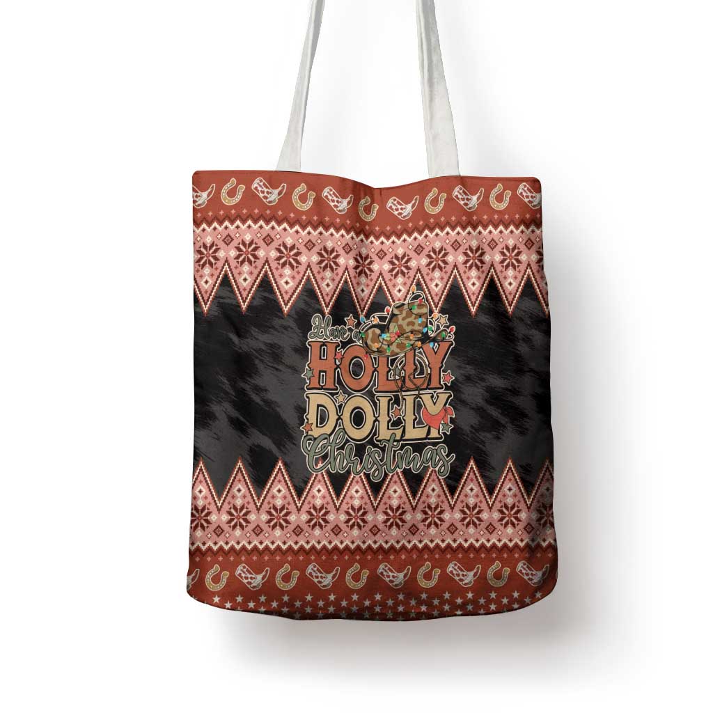 Howdy Christmas Tote Bag Have a Holly Jolly Christmas - Wonder Print Shop