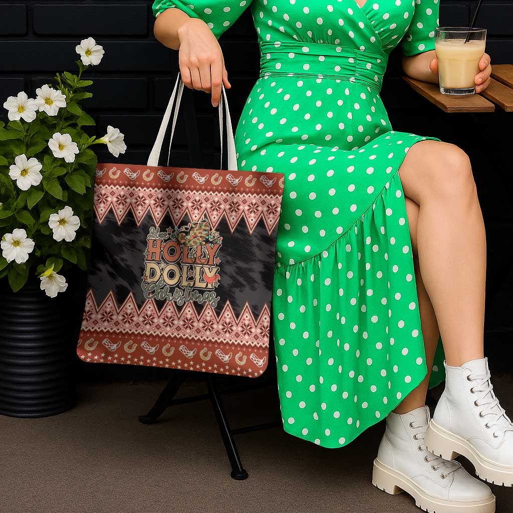 Howdy Christmas Tote Bag Have a Holly Jolly Christmas - Wonder Print Shop