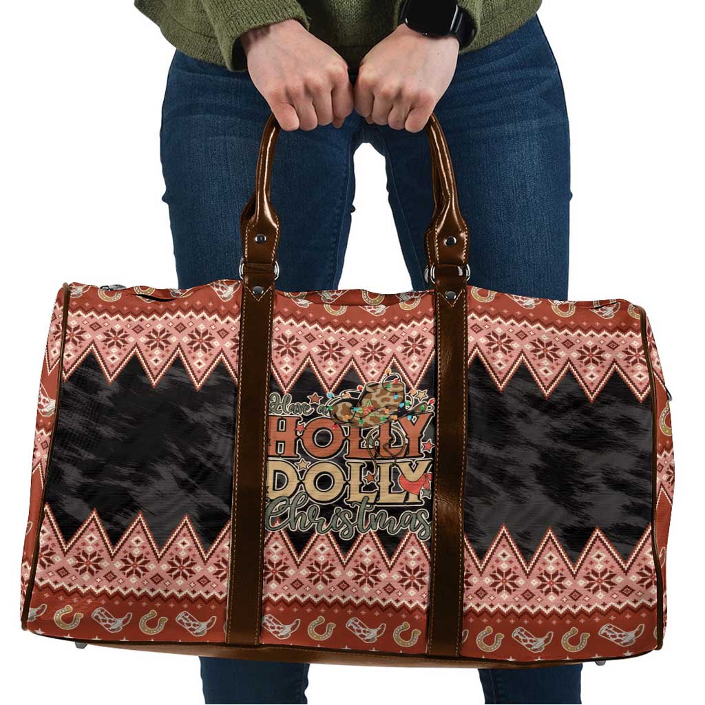 Howdy Christmas Travel Bag Have a Holly Jolly Christmas - Wonder Print Shop