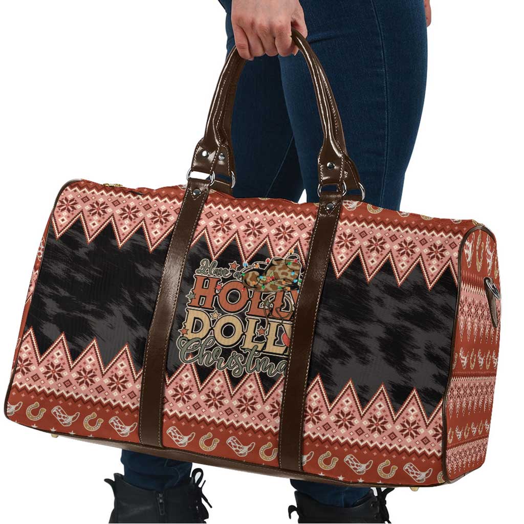 Howdy Christmas Travel Bag Have a Holly Jolly Christmas - Wonder Print Shop