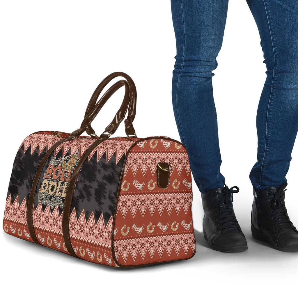 Howdy Christmas Travel Bag Have a Holly Jolly Christmas - Wonder Print Shop