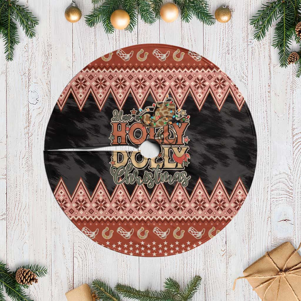 Howdy Christmas Tree Skirt Have a Holly Jolly Christmas - Wonder Print Shop
