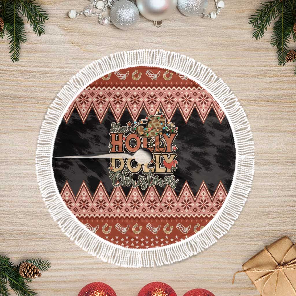 Howdy Christmas Tree Skirt Have a Holly Jolly Christmas - Wonder Print Shop