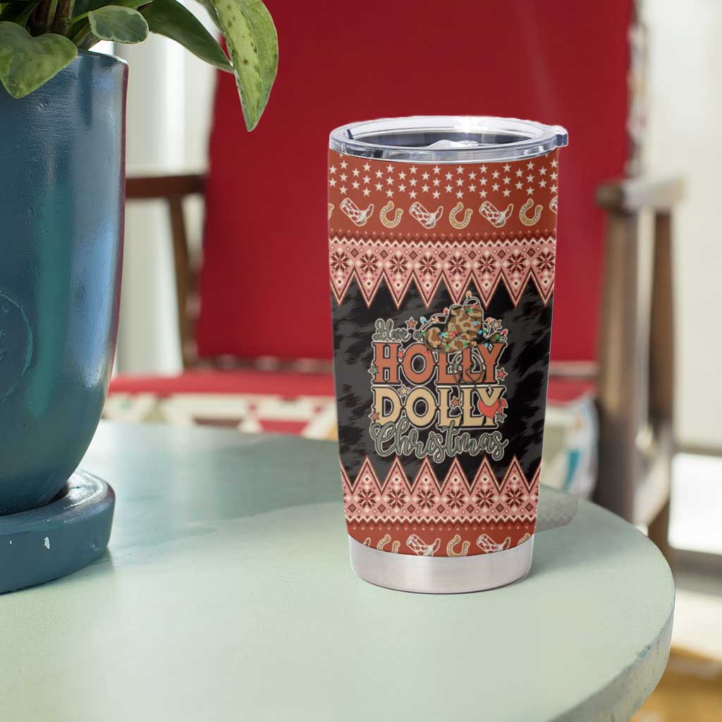 Howdy Christmas Tumbler Cup Have a Holly Jolly Christmas - Wonder Print Shop