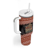 Howdy Christmas Tumbler With Handle Have a Holly Jolly Christmas - Wonder Print Shop
