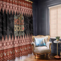 Howdy Christmas Window Curtain Have a Holly Jolly Christmas - Wonder Print Shop
