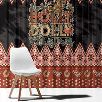 Howdy Christmas Window Curtain Have a Holly Jolly Christmas - Wonder Print Shop