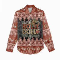 Howdy Christmas Women Casual Shirt Have a Holly Jolly Christmas - Wonder Print Shop