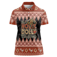 Howdy Christmas Women Polo Shirt Have a Holly Jolly Christmas - Wonder Print Shop