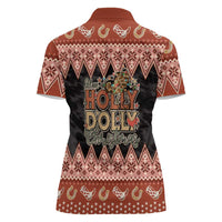 Howdy Christmas Women Polo Shirt Have a Holly Jolly Christmas - Wonder Print Shop