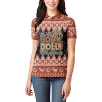 Howdy Christmas Women Polo Shirt Have a Holly Jolly Christmas - Wonder Print Shop