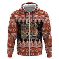 Howdy Christmas Zip Hoodie Have a Holly Jolly Christmas - Wonder Print Shop